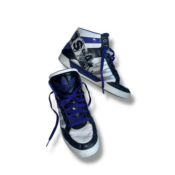 Adidas Originals Attitude Hi G98513 Purple Silver White Men 10.5 Retro Shoes - Picture 16 of 16